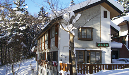 雪化粧の我が宿